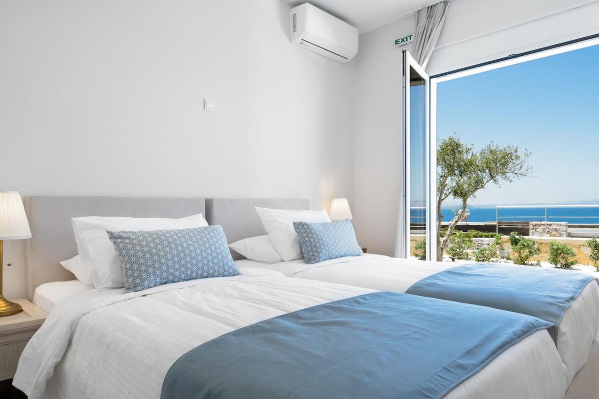 Villa Hemera Ocean View Private Heated Pool Chorafakia Exterior foto