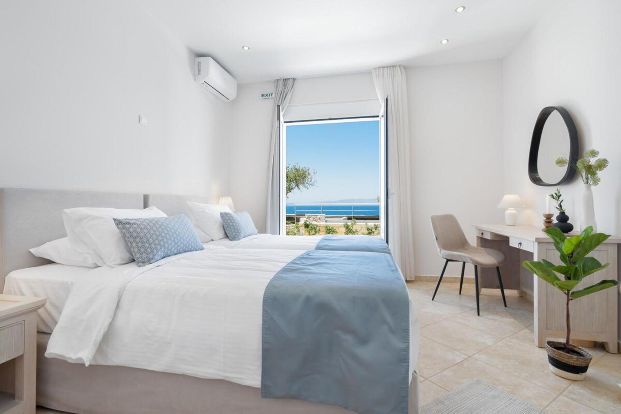 Villa Hemera Ocean View Private Heated Pool Chorafakia Exterior foto